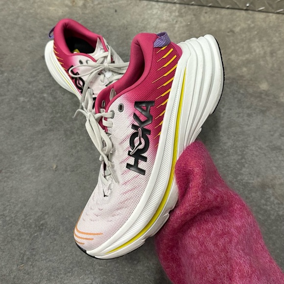 Hoka Shoes - Hoka Bondi X bland de blanc / flame size 8